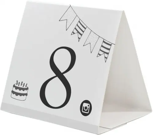 Prisma / Marcador de mesa personalizado festas