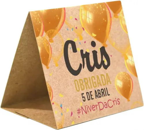 Prisma / Marcador de mesa personalizado festas