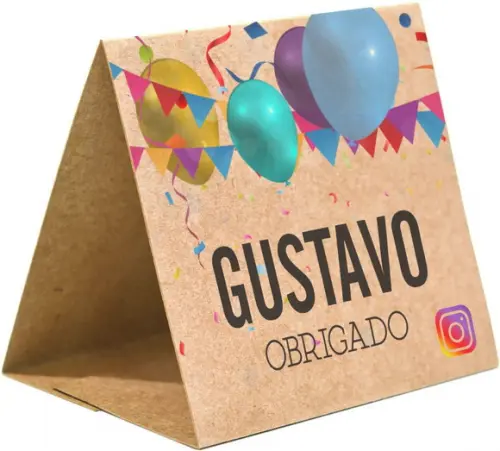 Prisma / Marcador de mesa personalizado festas