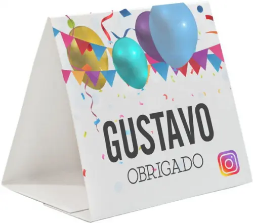 Prisma / Marcador de mesa personalizado festas