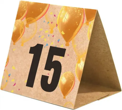Prisma / Marcador de mesa personalizado festas