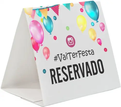 Prisma / Marcador de mesa personalizado festas