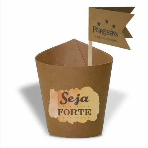 Rótulo mini suculenta + tag bandeirinha + palito. Frases