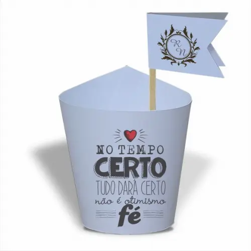 Rótulo mini suculenta + tag bandeirinha + palito. Frases