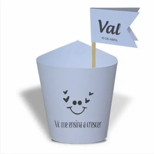 Rótulo mini suculenta + tag bandeirinha + palito. Frases