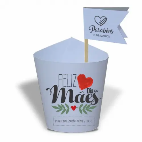 Rótulo Mini Suculenta Dia das Mães, Personalizado. Mod.06