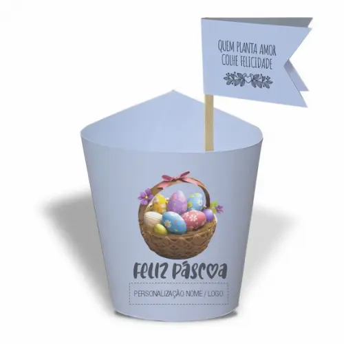 Rótulo Mini Suculenta Feliz Páscoa, Personalizado. Mod.02