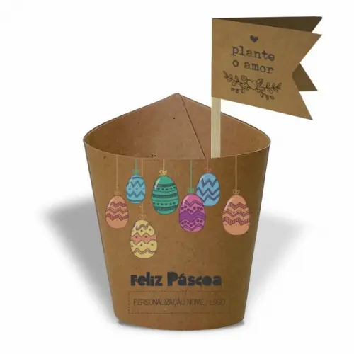 Rótulo Mini Suculenta Feliz Páscoa, Personalizado. Mod.01