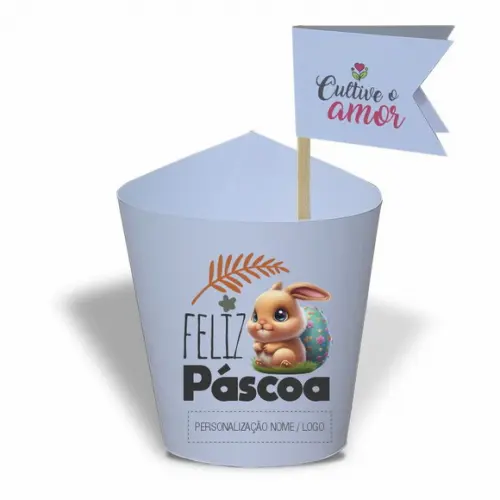Rótulo Mini Suculenta Feliz Páscoa, Personalizado. Mod.05