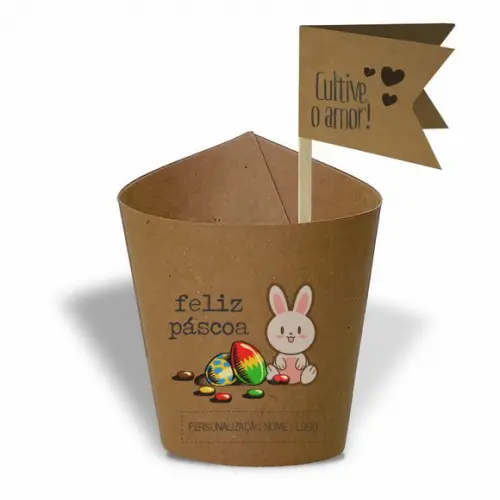 Rótulo Mini Suculenta Feliz Páscoa, Personalizado. Mod.07
