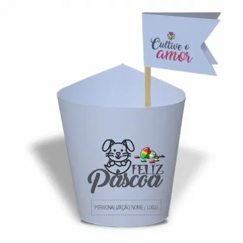 Rótulo Mini Suculenta Feliz Páscoa, Personalizado. Mod.08