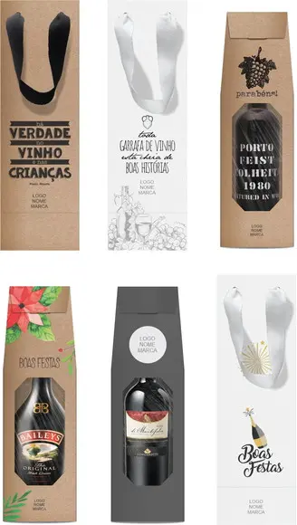 Sacola Garrafa Personalizada. Mod034.