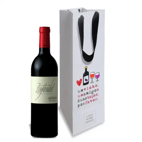 Sacola Mini Garrafa Personalizada. Mod007.
