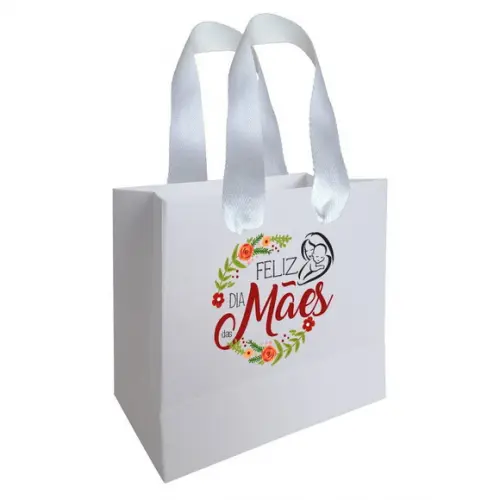 Sacolinha com Alça, Dia das Mães, Personalizada. Mod.10.