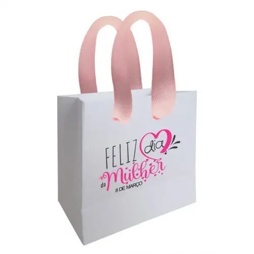 Sacolinha com Alça, Dia das Mulheres, Personalizada. Mod.02