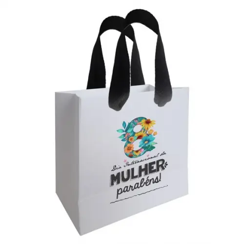 Sacolinha com Alça, Dia das Mulheres, Personalizada. Mod.05