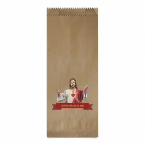 Sagrado Coração de Jesus - Saquinho Kraft Simples