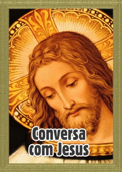 Santinho Conversa com Jesus. Pcte c/ 250 Unids