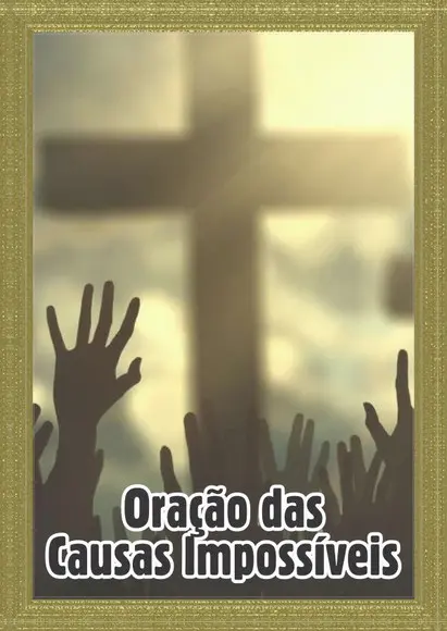 Santinho Causas Impossíveis. Pcte c/ 250 Unids
