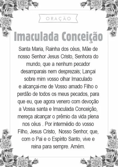 Santinho Imaculada Conceição. Pcte c/ 250 Unids