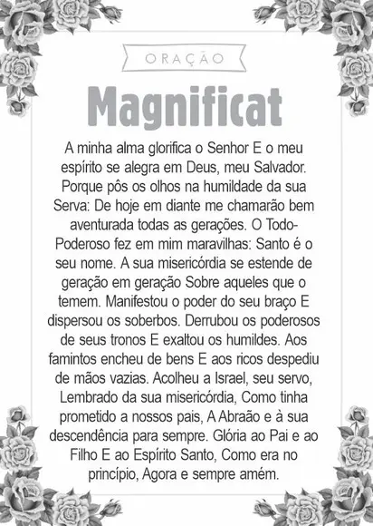 Santinho Magnificat. Pcte c/ 250 Unids
