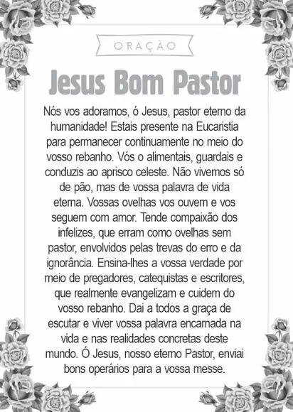 Santinho Jesus Bom Pastor. Pcte c/ 250 Unids