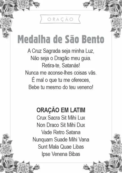 Santinho Medalha de São Bento. Pcte c/ 250 Unids