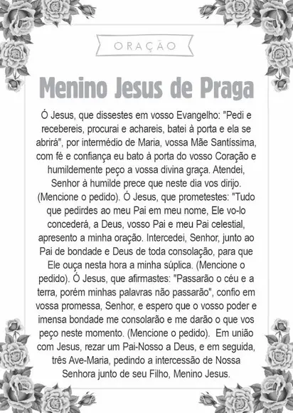 Santinho Menino Jesus de Praga. Pcte c/ 250 Unids