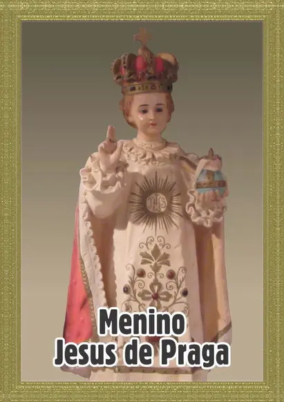 Santinho Menino Jesus de Praga. Pcte c/ 250 Unids