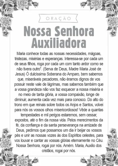 Santinho Nossa Senhora Auxiliadora. Pcte c/ 250 Unids