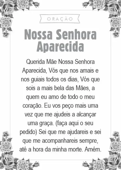Santinho Nossa Senhora Aparecida. Pcte c/ 250 Unids