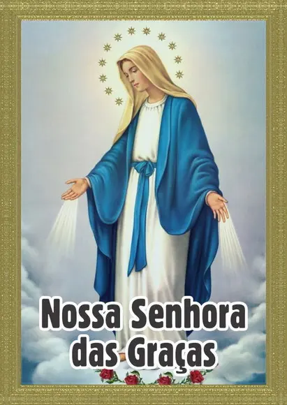 Santinho Nossa Senhora das Graças. Pcte c/ 250 Unids