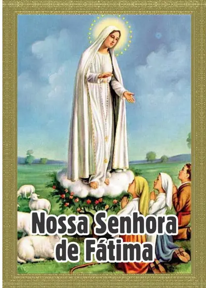 Santinho Nossa Senhora de Fátima. Pcte c/ 250 Unids