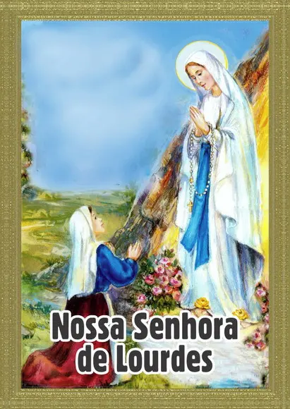 Santinho Nossa Senhora de Lourdes. Pcte c/ 250 Unids