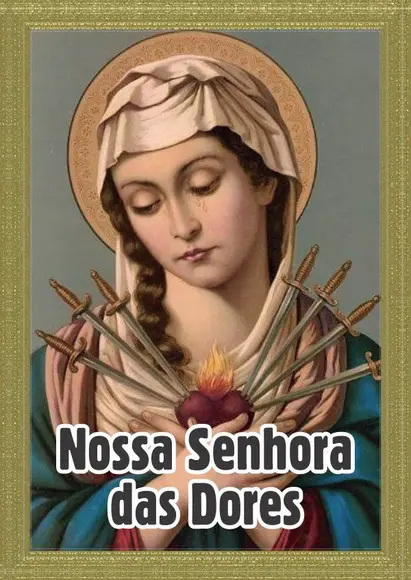 Santinho Nossa Senhora das Dores. Pcte c/ 250 Unids