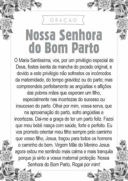 Santinho Nossa Senhora do Bom Parto. Pcte c/ 250 Unids
