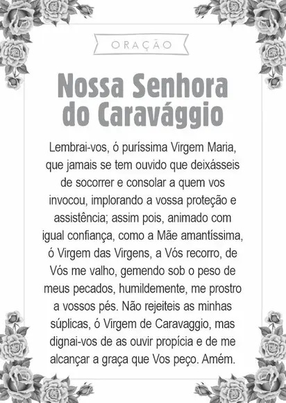 Santinho Nossa Senhora do Caravággio. Pcte c/ 250 Unids