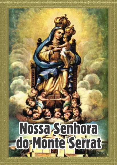 Santinho Nossa Senhora do Monte Serrat. Pcte c/ 250 Unids