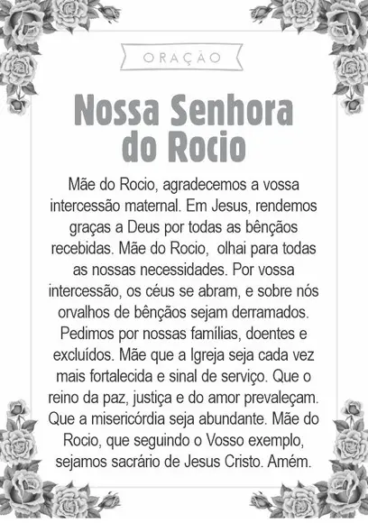 Santinho Nossa Senhora do Rocio. Pcte c/ 250 Unids