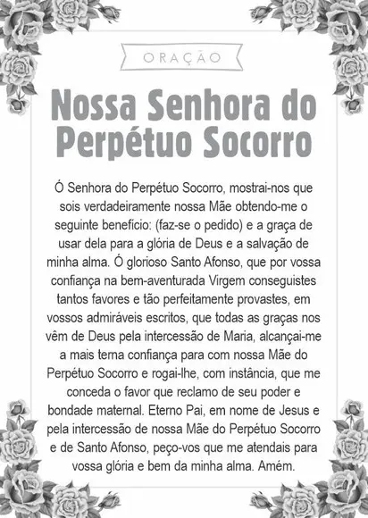 Santinho Nossa Senhora do Perpétuo Socorro. Pct c/ 250 Unids
