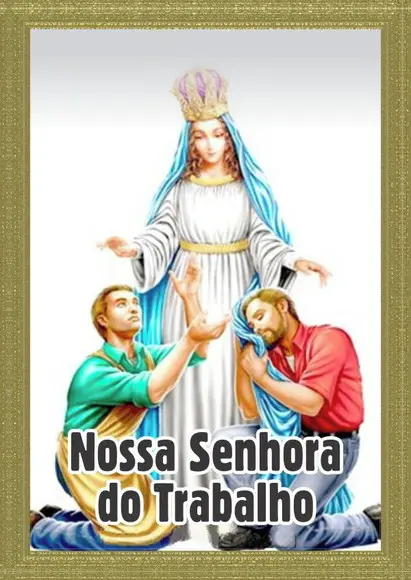 Santinho Nossa Senhora do Trabalho. Pcte c/ 250 Unids
