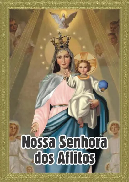 Santinho Nossa Senhora dos Aflitos. Pcte c/ 250 Unids