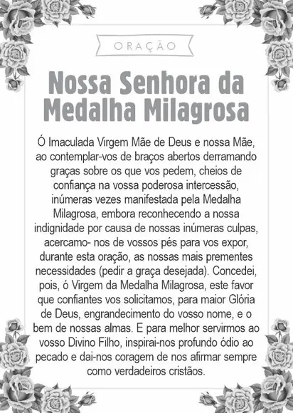 Santinho Nsra. da Medalha Milagrosa. Pcte c/ 250 Unids