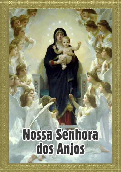 Santinho Nossa Senhora dos Anjos. Pcte c/ 250 Unids
