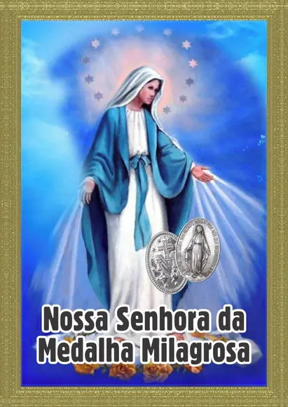 Santinho Nsra. da Medalha Milagrosa. Pcte c/ 250 Unids