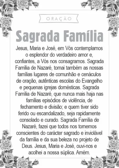 Santinho Sagrada Família. Pcte c/ 250 Unids