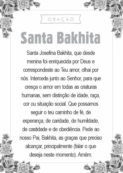 Santinho Santa Bakhita. Pcte c/ 250 Unids