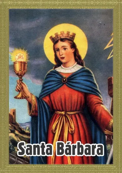 Santinho Santa Bárbara. Pcte c/ 250 Unids