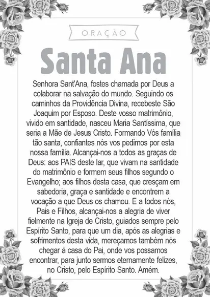 Santinho Santa Ana. Pcte c/ 250 Unids