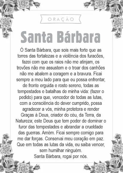 Santinho Santa Bárbara. Pcte c/ 250 Unids